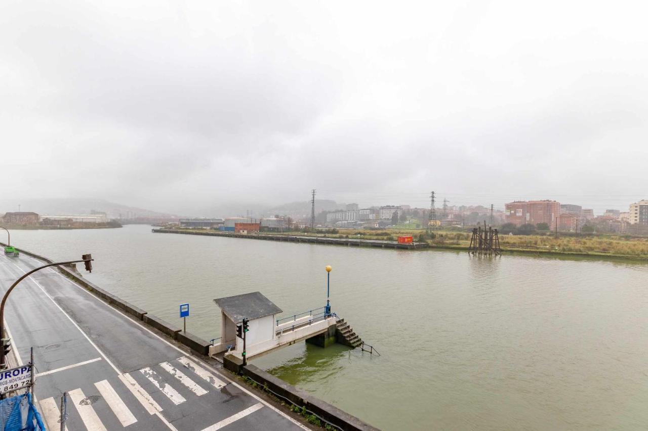 Apartamento Kuia Con Vistas Frontales A La Ria De Bilbao Cerca Del Metro Erandio Exterior foto